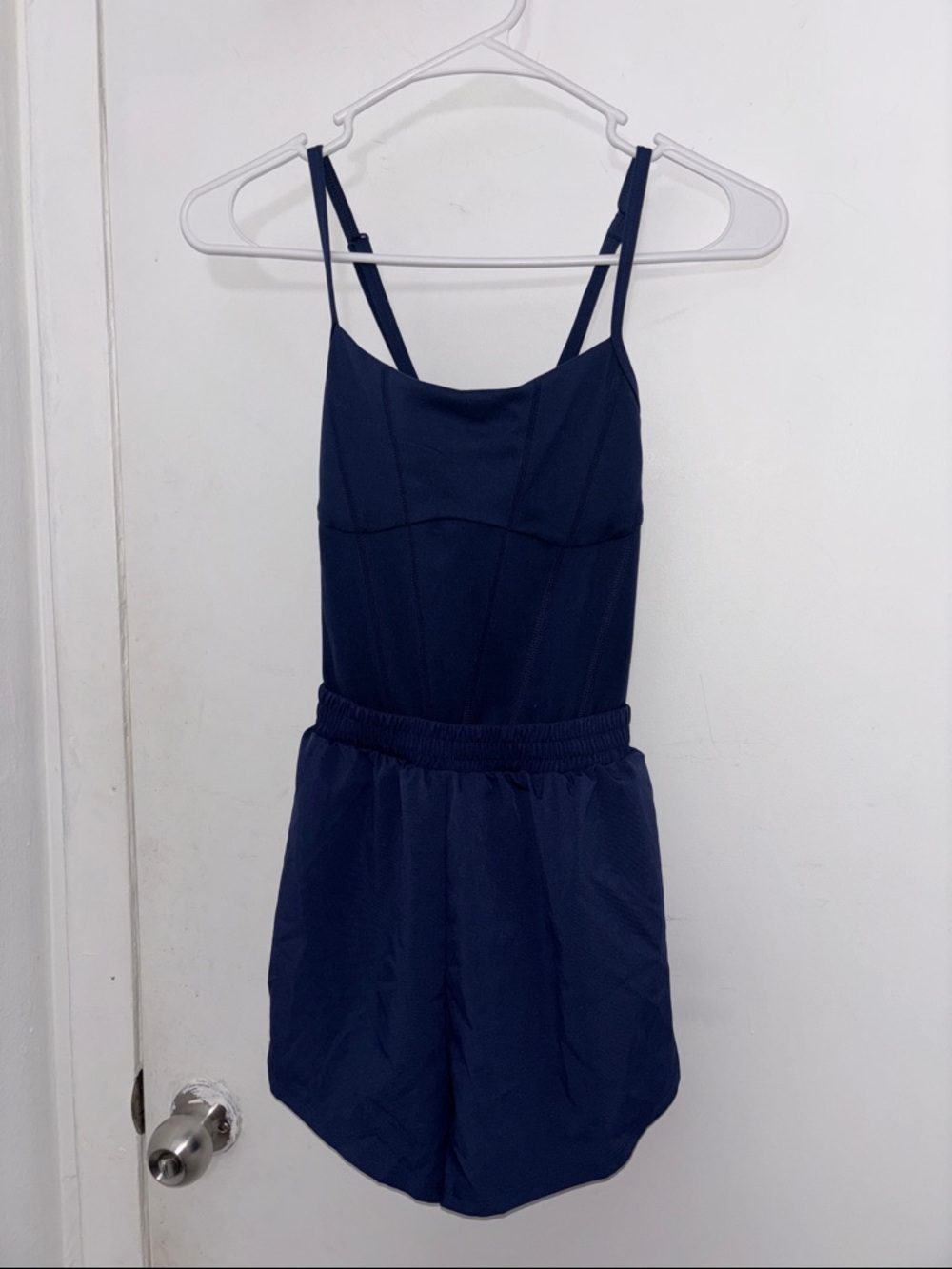 PINK Victoria's Secret Navy Athletic Shorts Romper
